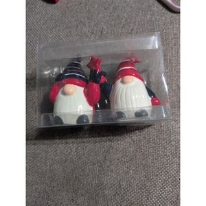 Gnome Salt and Pepper Shakers Nordic Scandinavian Farmhouse Decor NEW in Box Tag